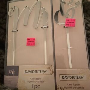 David Tutera Metallic Cake Topper